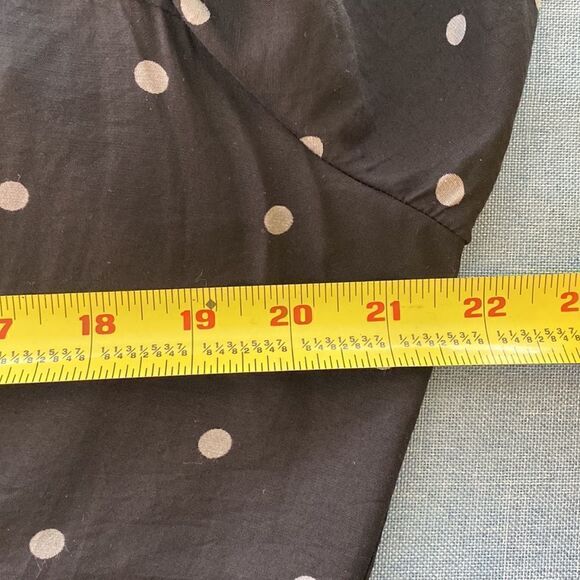 Chico’s black & white polka dot open front cardigan size M - Picture 6 of 7